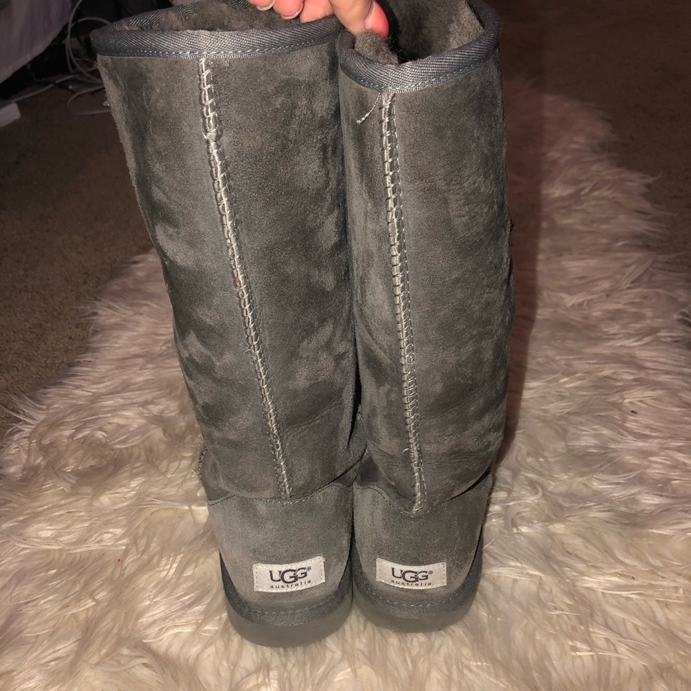 Tall gray UGGS